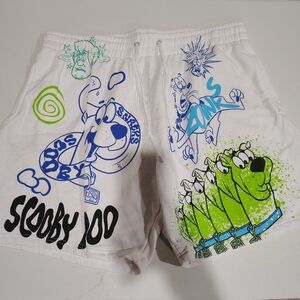 Scooby-Doo Graphic Boy's White Shorts Size XXL